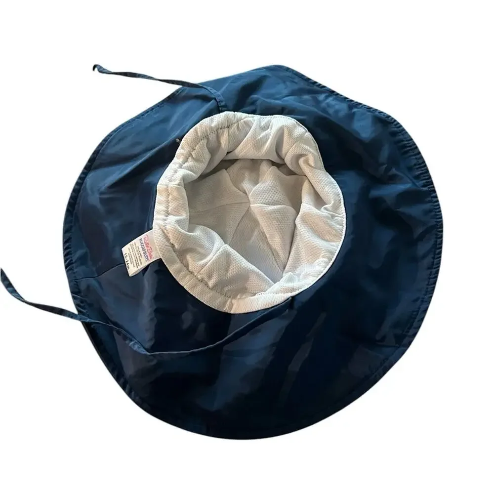 Ruffle Butts RuggedButts UPF adjustable sun hat Navy